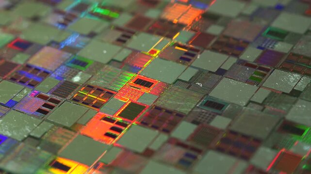 Silicon wafer for manufacturing semiconductor of integrated circuit.
