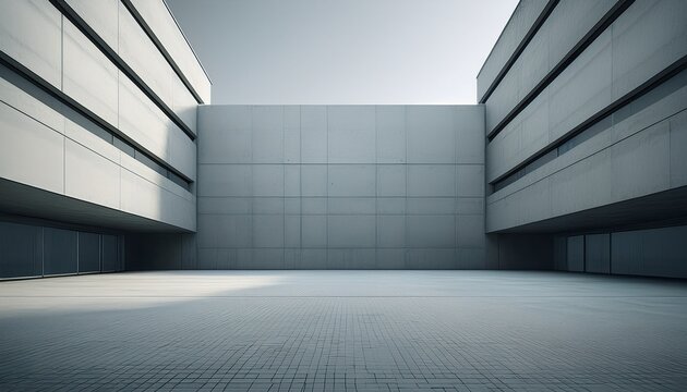 empty building concrete architecture the wall city background