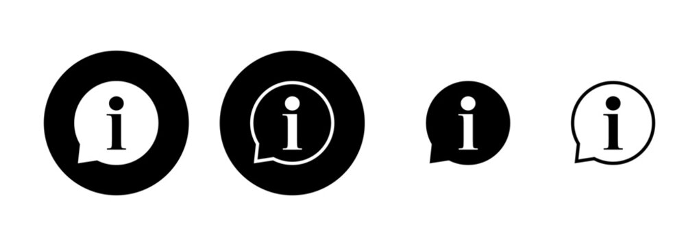 Information sign icon logo design. about us sign and symbol. question mark icon