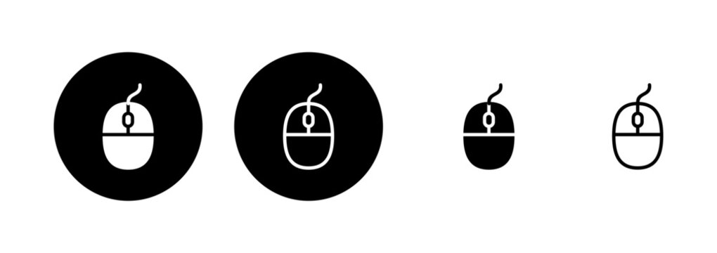 Mouse icon logo design. click sign and symbol. pointer icon vector.