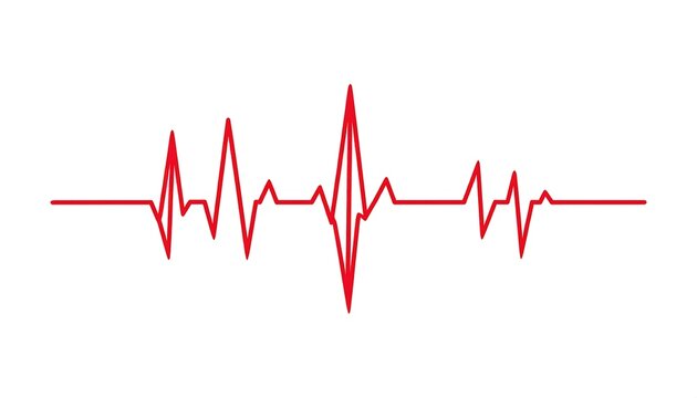 Red Heartbeat Line. (1)