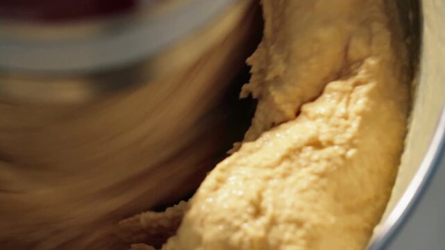 Electric Stand Mixer Churning Creamy Lucuma