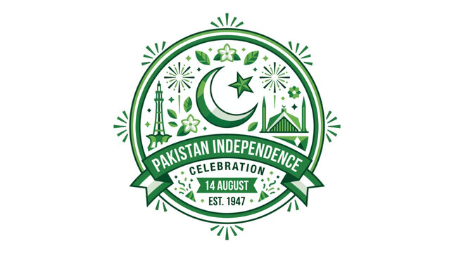 Pakistan Independence Day Celebration 14 August 1947 Emblem