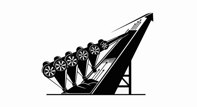 Thrilling amusement park ride in motion, capturing excitement and adventure.