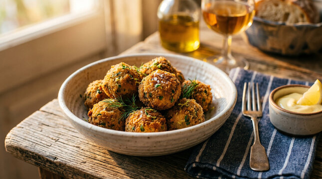 Sardine balls, traditional Moroccan dish