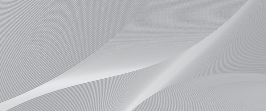 Premium background design with diagonal line pattern in grey colour. Vector white horizontal template for business banner, formal invitation backdrop, luxury voucher