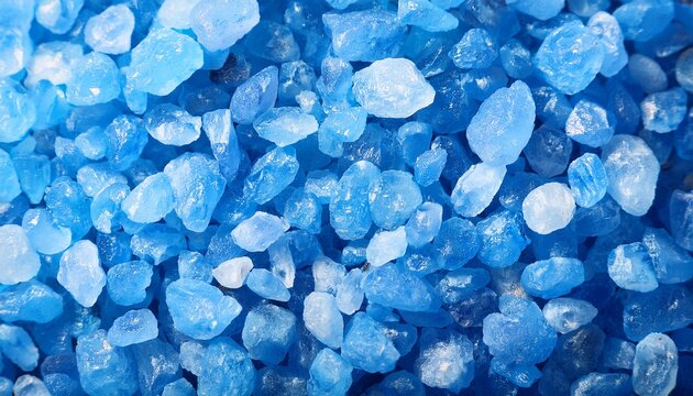 Blue Rock Salt Macro Background