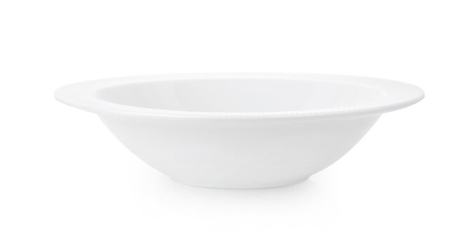 empty bowl isolated on white background.
