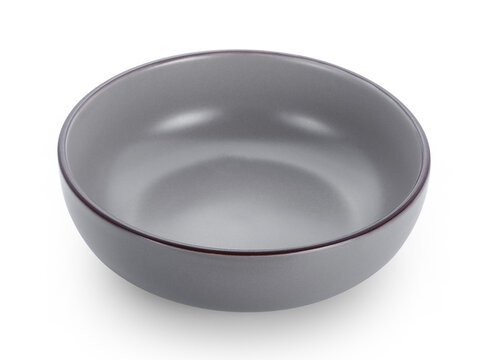 empty bowl isolated on white background.