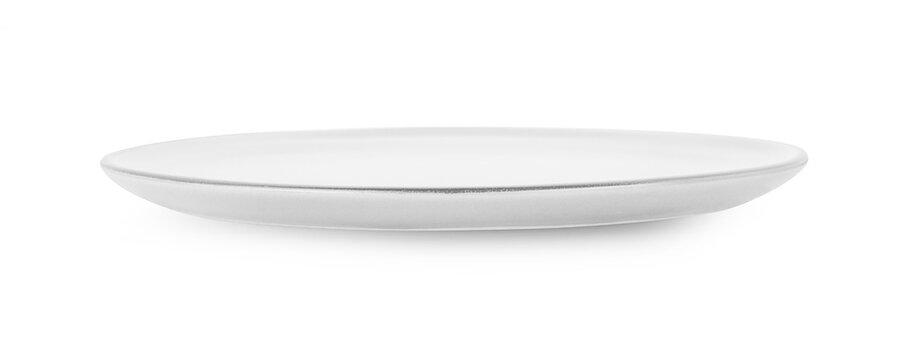 white plate isolated on white background.