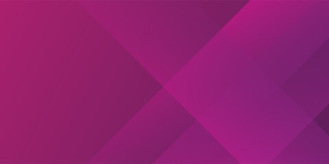 Fototapeta premium Abstract geometric background with overlapping purple and magenta diagonal stripes and gradients.