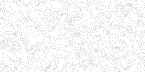 Minimal gray topographic contour map with flowing elevation lines, geographic relief pattern and abstract paper textured background © Noor Al Barakah