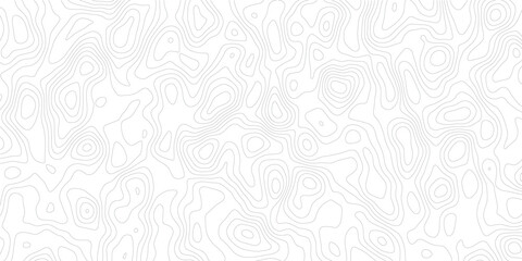 Abstract white and gray topo contour map pattern featuring smooth geographic elevation lines, modern terrain relief and paper texture background © Noor Al Barakah
