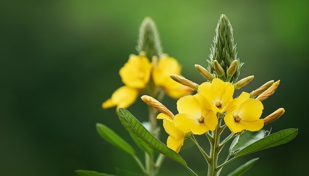 Mexican Hat Ratibida Columnifera Flowers Blooming In Texas Spring Natural Green Background With Copy Space