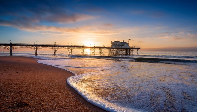 Bournemouth Beach And Pier At Sunrise