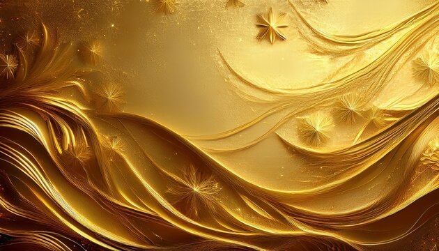 Gold Texture Christmas Abstract Background