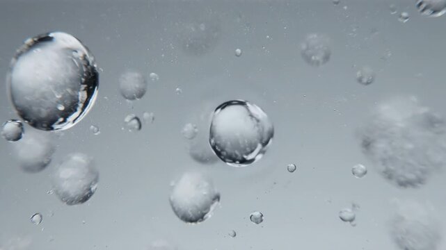 Microscopic view of single-celled organisms in motion