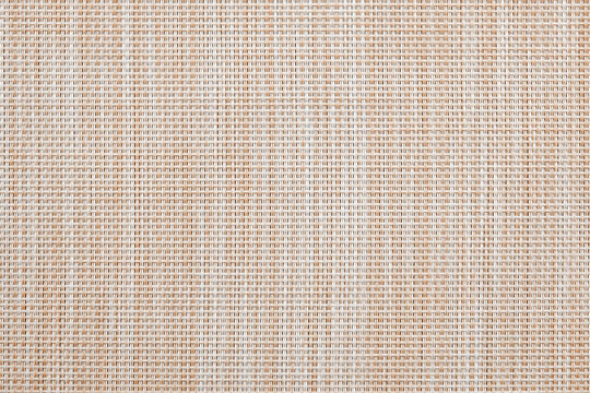 Woven Plastic Placemat Texture Close Up Table Dining Background Neutral Beige Pattern