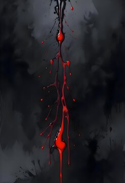Dark Blood Dripping Background