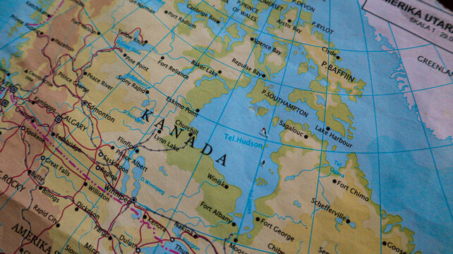 Map of Canada and its important cities