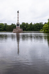 Obraz premium rostral Chesme Column in in Pushkin town