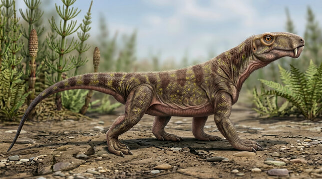 Biarmosuchus (Biarmosuchus tener) was an early carnivorous therapsid from the Middle Permian of Russia.