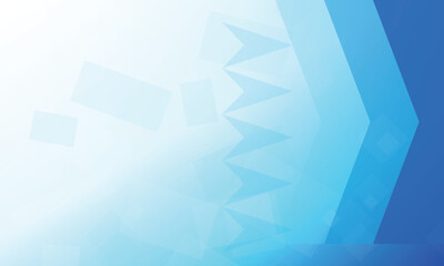 Obraz premium Geometric blue abstract shapes with soft gradient lighting and clean background for digital design