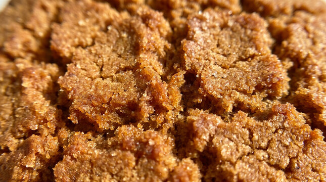Speculoos, cookie texture details 
