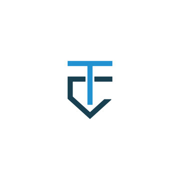 TC letter monogram logo design
