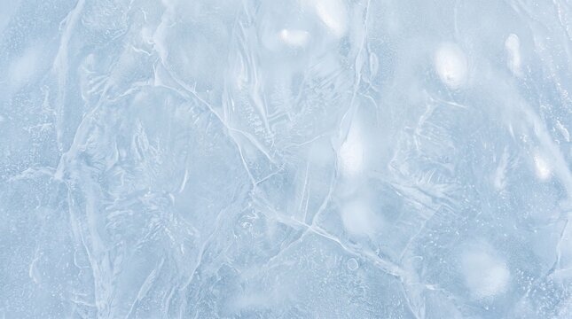 Ice Glass Background with Soft Frosted Winter Texture