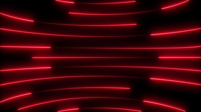 Glowing neon pink and blue color line background icon animation line footage effect seamless line pattern icon party show night club on black Abstract neon line icon animation