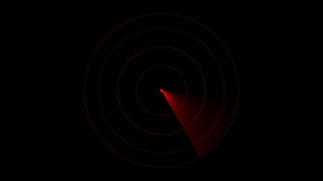 Air traffic control radar screen simulation tracking aircraft positions with moving indicators .Animated glowing neon radar icon with rotating scan line and circular grid.