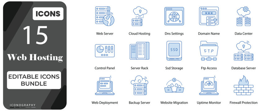 Web Hosting Icons Bundle