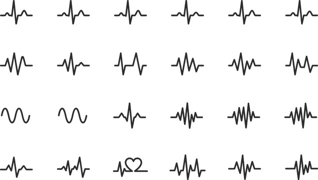 Collection of various line graphs and waveforms