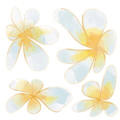 Obraz premium Flower Art Pattern Aesthetic Watercolor Painting Abstract Illustration Modern Minimalist Wallpaper Design Repeatable Seamless