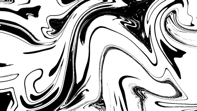 Black and white ebru design.
