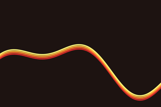 Gradient waveform transition in warm orange-yellow spectrum