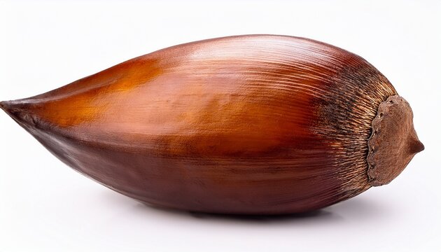 Babassu Palm Fruit Isolated On White Background