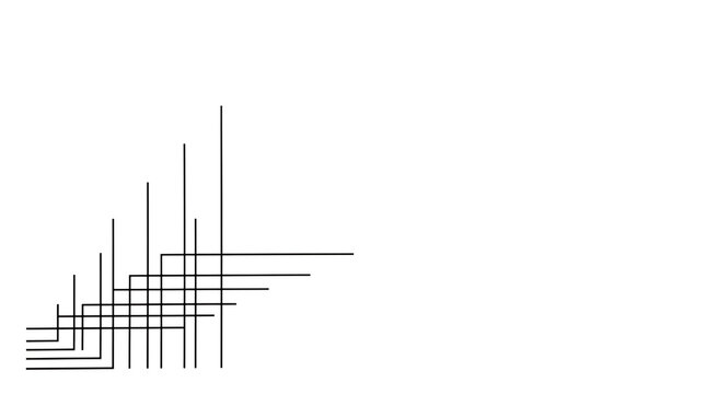 Black lines forming geometric shapes on transparent background