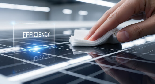 Energy crisis demands smart solutions and cleaning solar panel boosts efficiency for sustainable power generation and environmental care