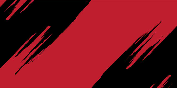 red vector layout with flat lines on backround blue. Decorative shining illustration with lines on abstract template.