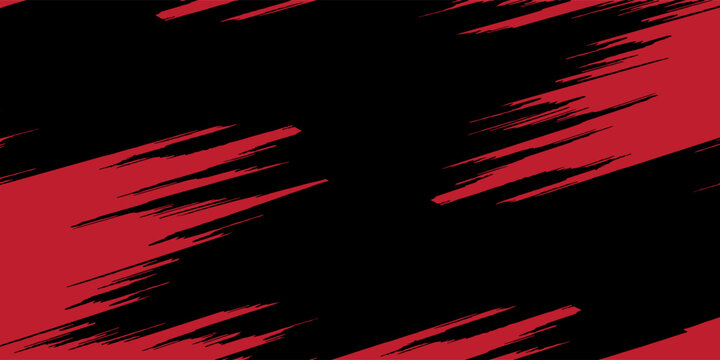 red vector layout with flat lines on backround blue. Decorative shining illustration with lines on abstract template.