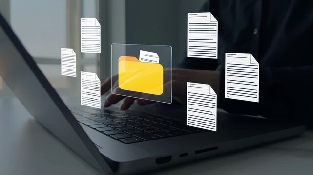 Electronic document management solution with file organization, cloud storage, business records and automated workflow. Professional  software, digital archive and enterprise information management.