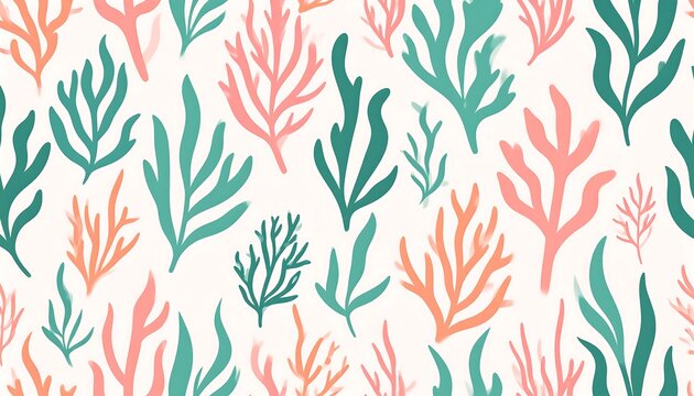 Seaweed Coral Pattern.