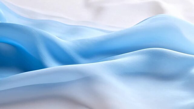 Blue fabric texture with soft folds