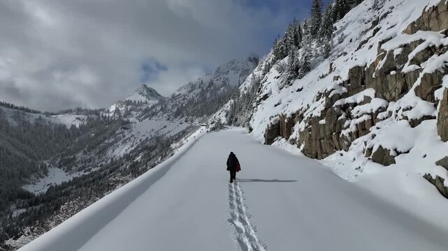 Chinook Pass WA in winter