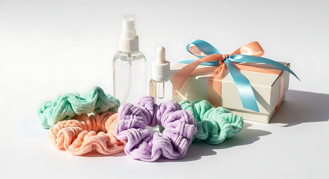 Colorful crumpled paper balls on white surface