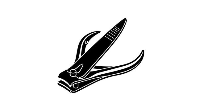 Black office stapler with open jaws