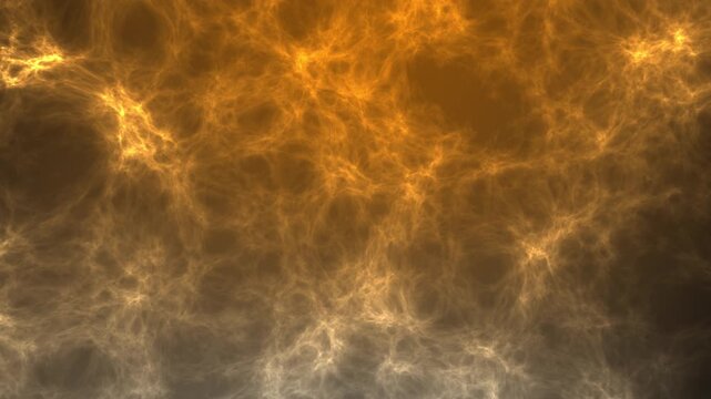 Abstract Golden Energy Plasma Background with Glowing Lightning Texture