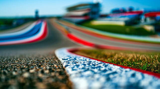 Hyperrealistic macro shot of curb detail with tilt‑shift effect creating miniature model illusion, atmospheric depth